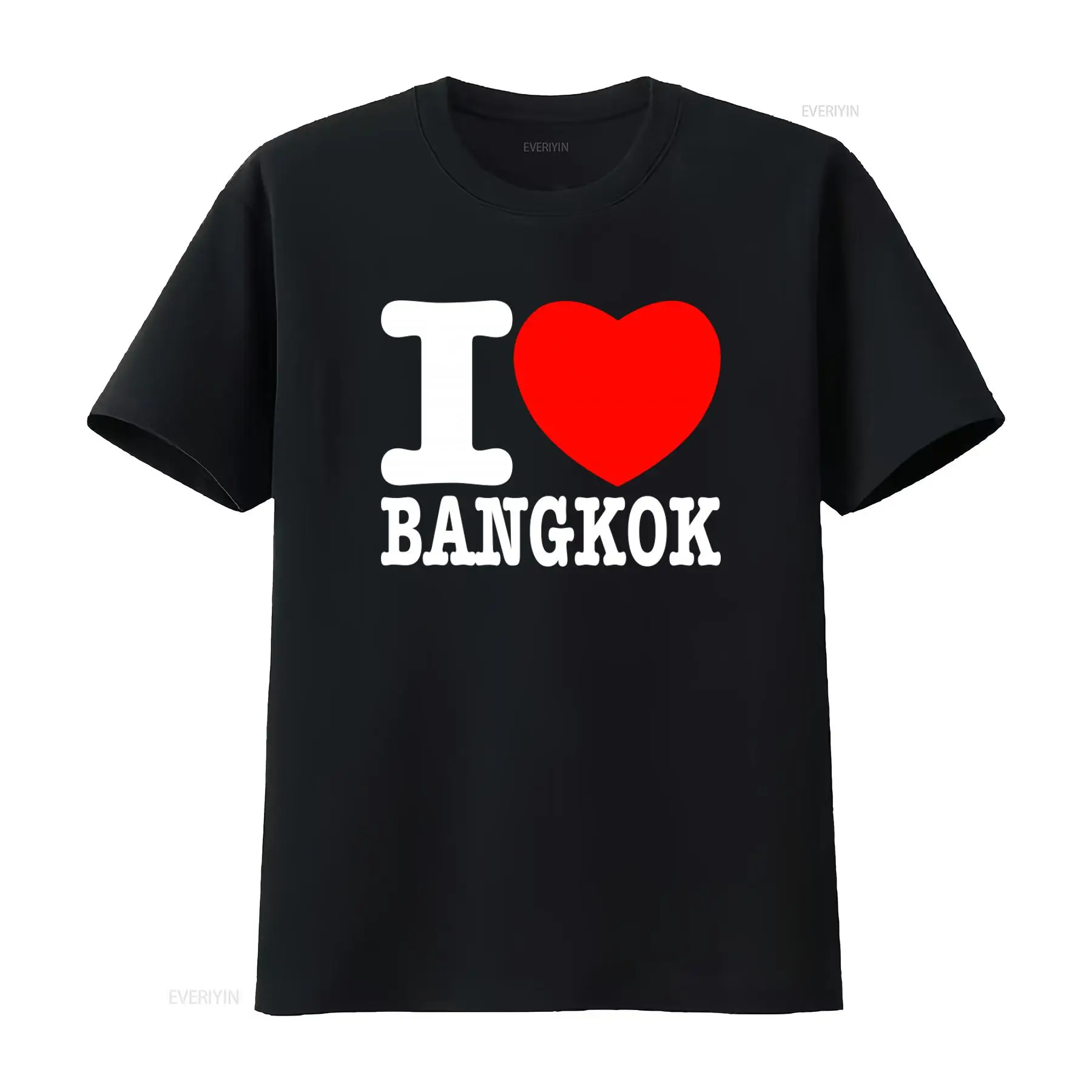 Mens Fashion Bangkok - Camiseta Estilosa I Love Bangkok com