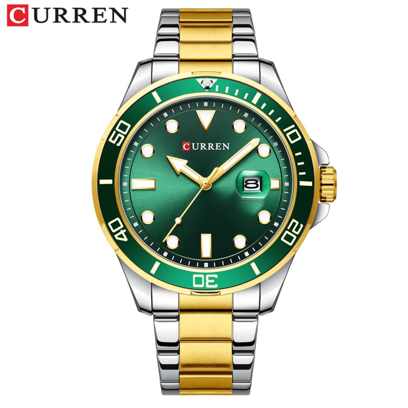 Fashion Mens Watches - CURREN Nova Série Green Water Ghost