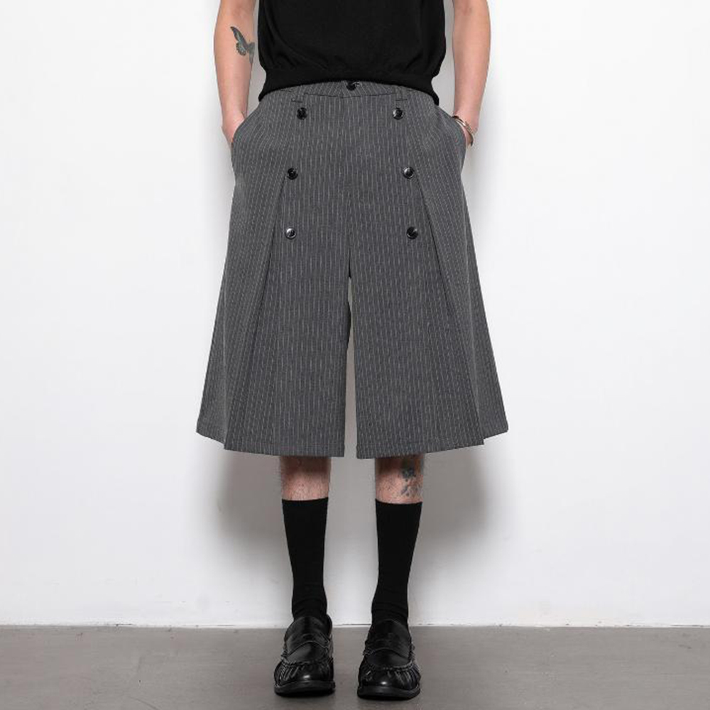 Mens Fashion Trends 2026 - Calças Capri Masculinas de Cor Sólida,