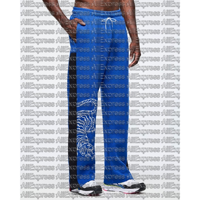 Mens Fashion Trends 2026 - Calças Esportivas Casuais Unissex 3D Azuis
