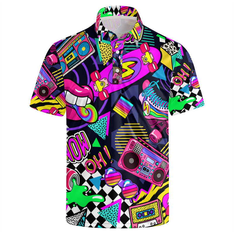Men'S Fashion From The 80S - Venda quente impressão 3d 80s 90s