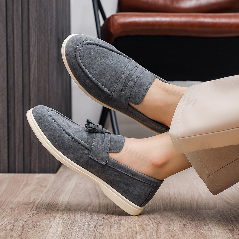 Mens Fashion Autumn 2025 - Mocassins Masculinos de Camurça Fosca 2025: