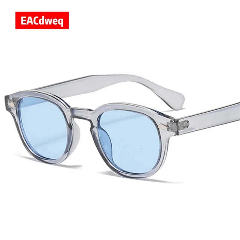 Men'S Fashion Round Glasses - Óculos de Sol Vintage Redondos para