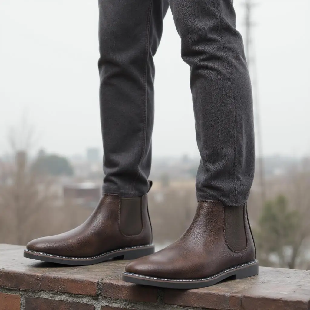 Mens Fashion Autumn 2025 - Botas masculinas 2025 sapatos masculinos britânicos
