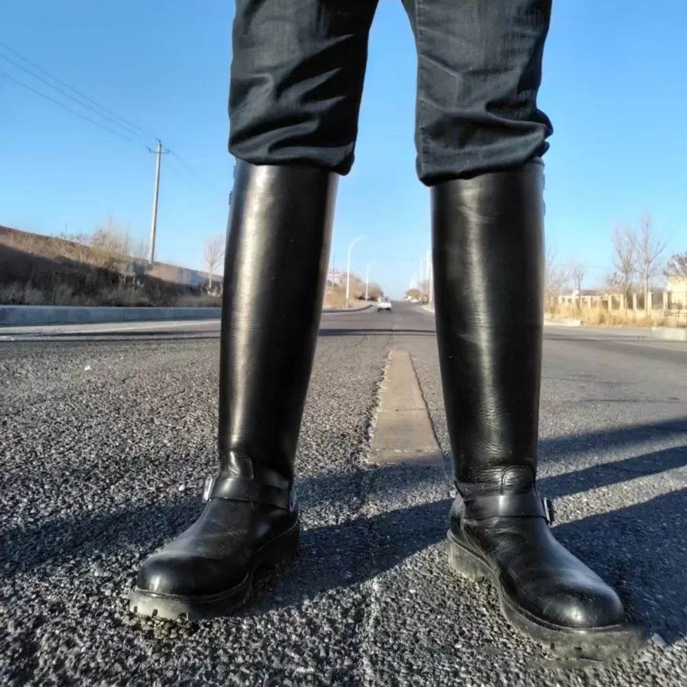 Chelsea Boots Men - Moda masculina de couro genuíno britânico