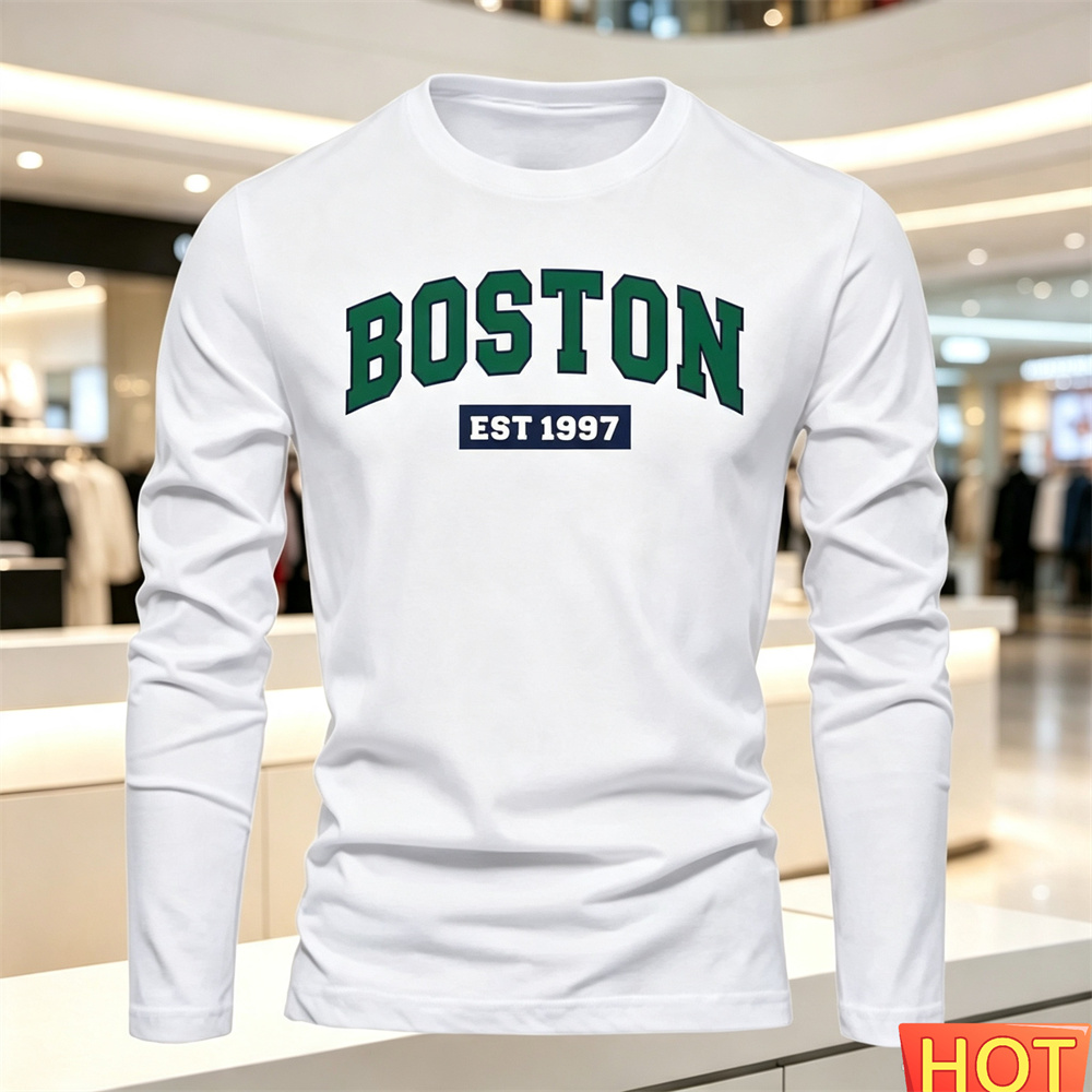 Men'S Fashion For Summer - Camiseta masculina de manga comprida, outono-verão,