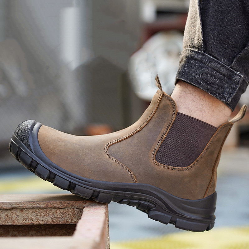 Chelsea Boots Men - Tamanho grande moda masculina aço toe