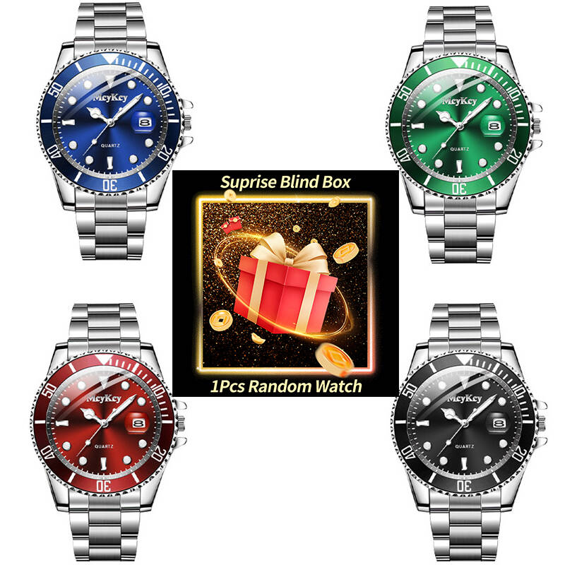 Fashion Mens Watches - 1pc surpresa mistério relógio caixa cega-calendário