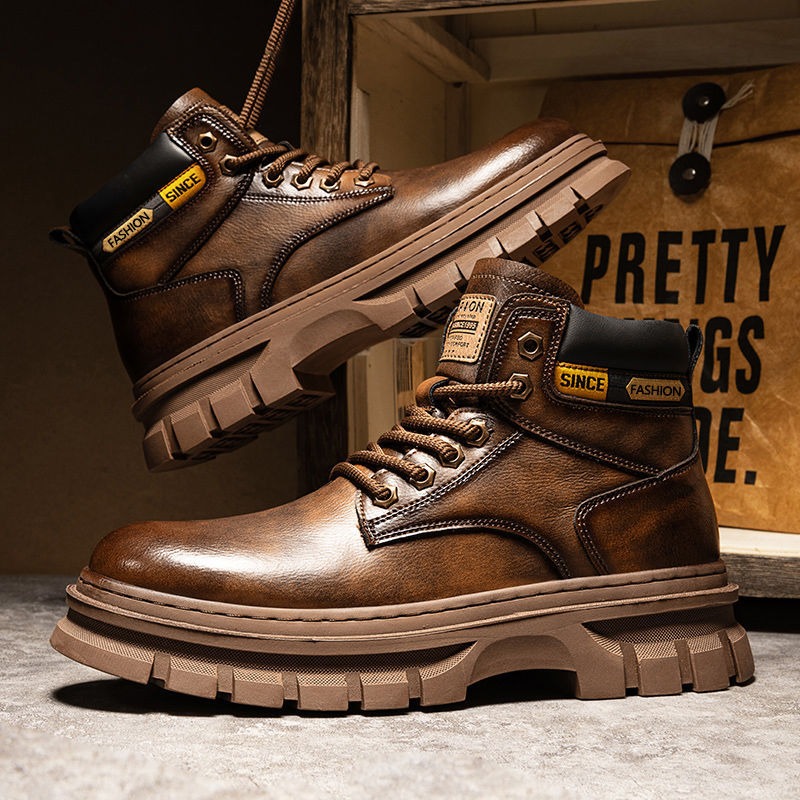 Chelsea Boots Men - Botas de tornozelo de plataforma masculina