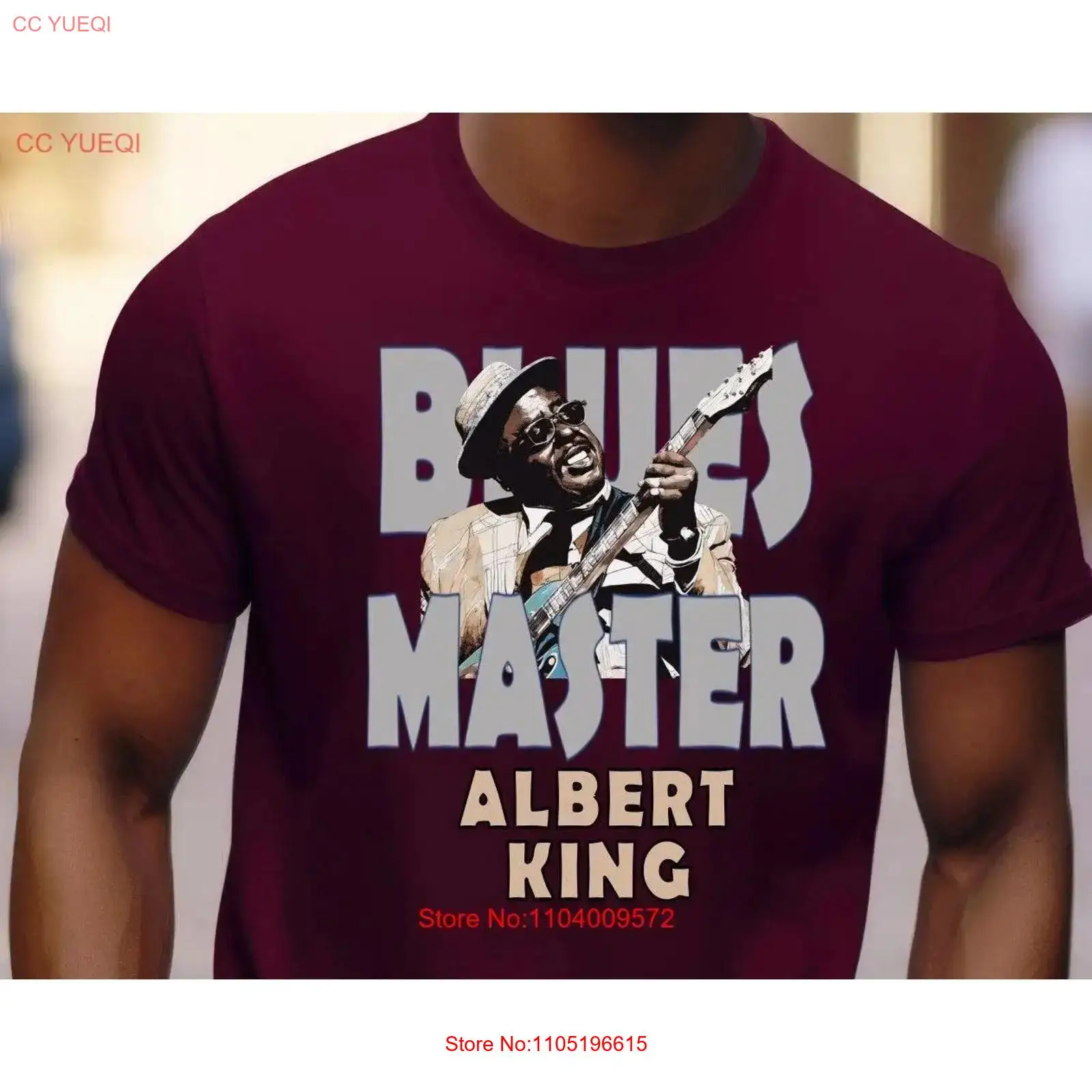 Men Fashion King - Albert King blues música T Shirt