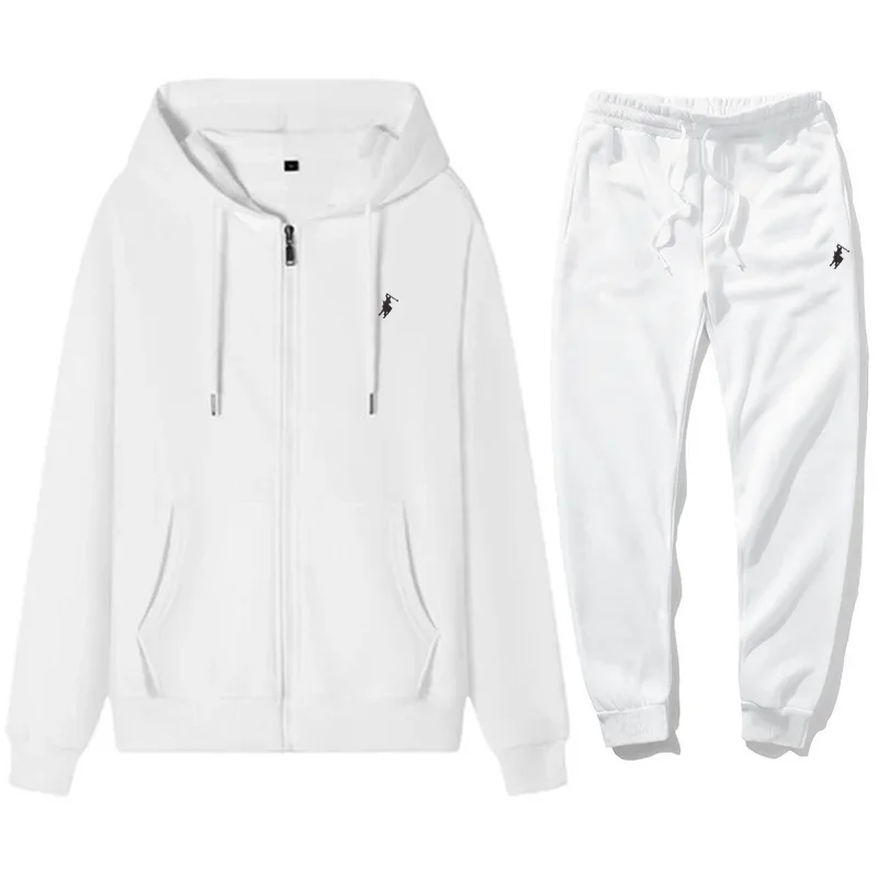 Mens Fashion Zip Up - Conjunto de Moletom Clássico Masculino 2026: