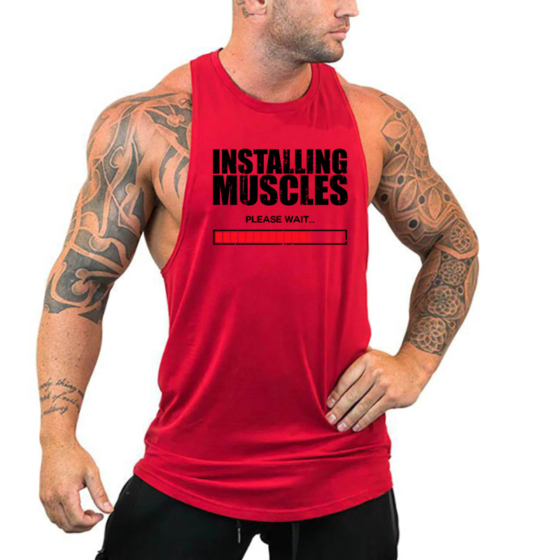 Muscle Tee Workout - Instalação de músculos por favor espere