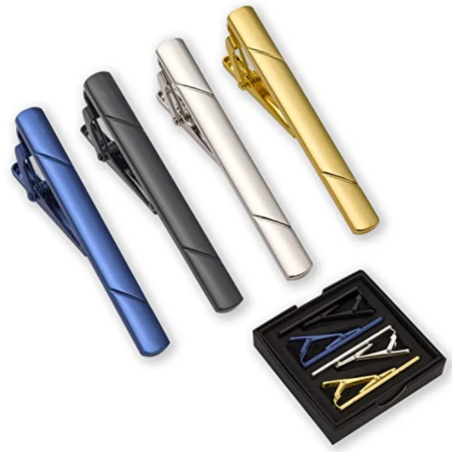Men'S Fashion Accessories - 4 prendedores de gravata para homens
