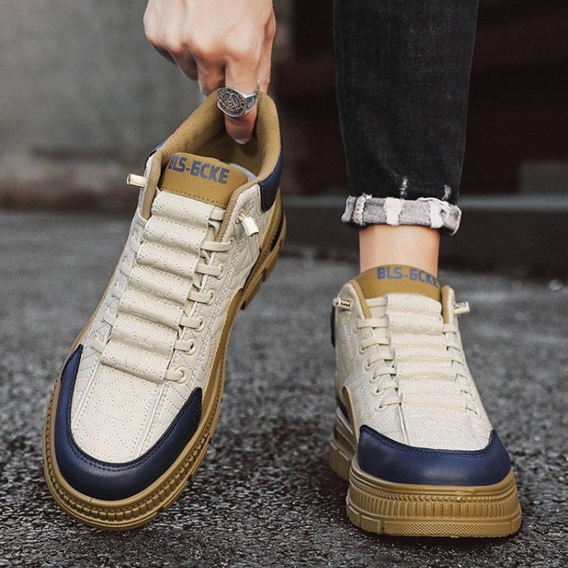 Mens Fashion Autumn 2025 - Botas masculinas plataforma deslizante primavera outono