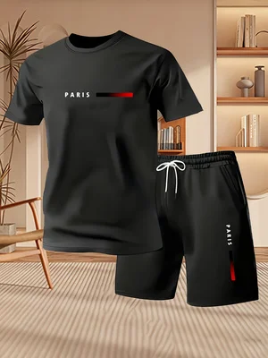 Paris Fashion Men - Conjunto de 2 Peças Masculino Casual