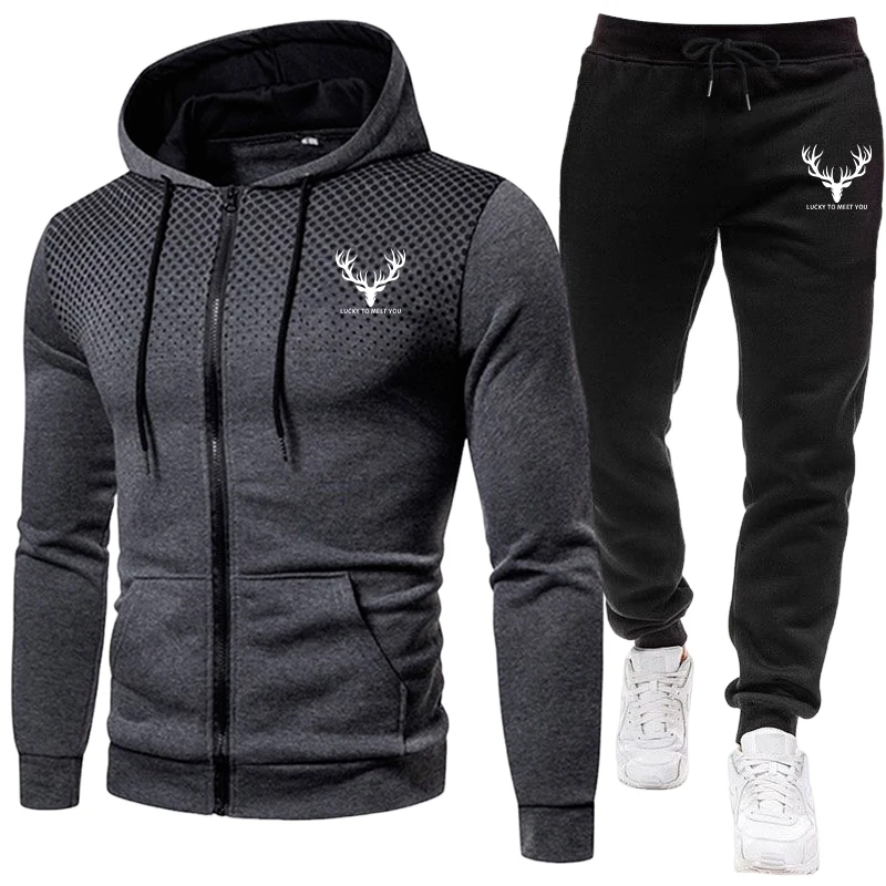 Mens Fashion Streetwear - Conjunto Masculino 2026 Nova Chegada: Moletom