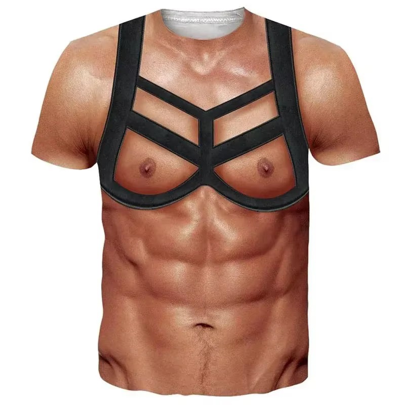 Muscle Tee Workout - Camiseta Unissex Estampada em 3D com