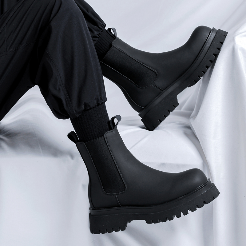 Chelsea Boots Men - Botas Chelsea de Cano Alto Pretas