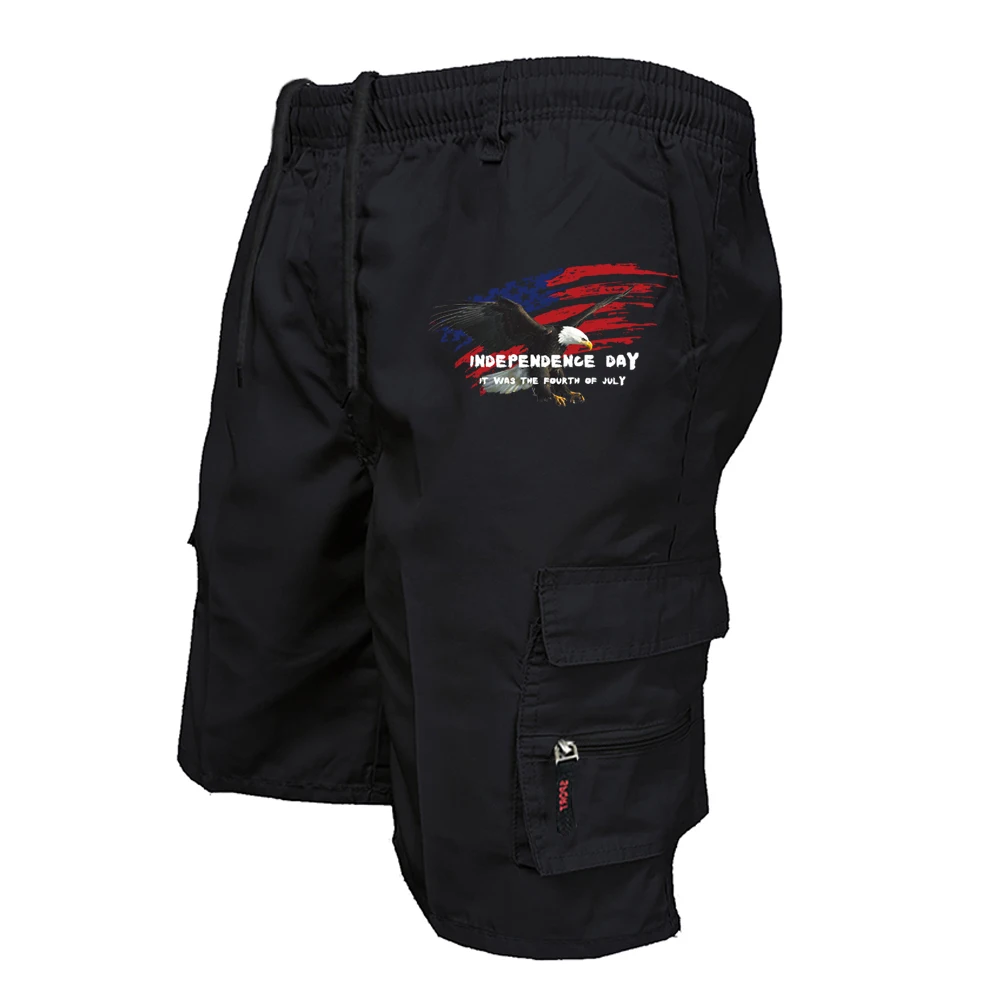 Men'S Fashion Loose Pants - Bermudas Cargo Masculinas Estilo Militar com