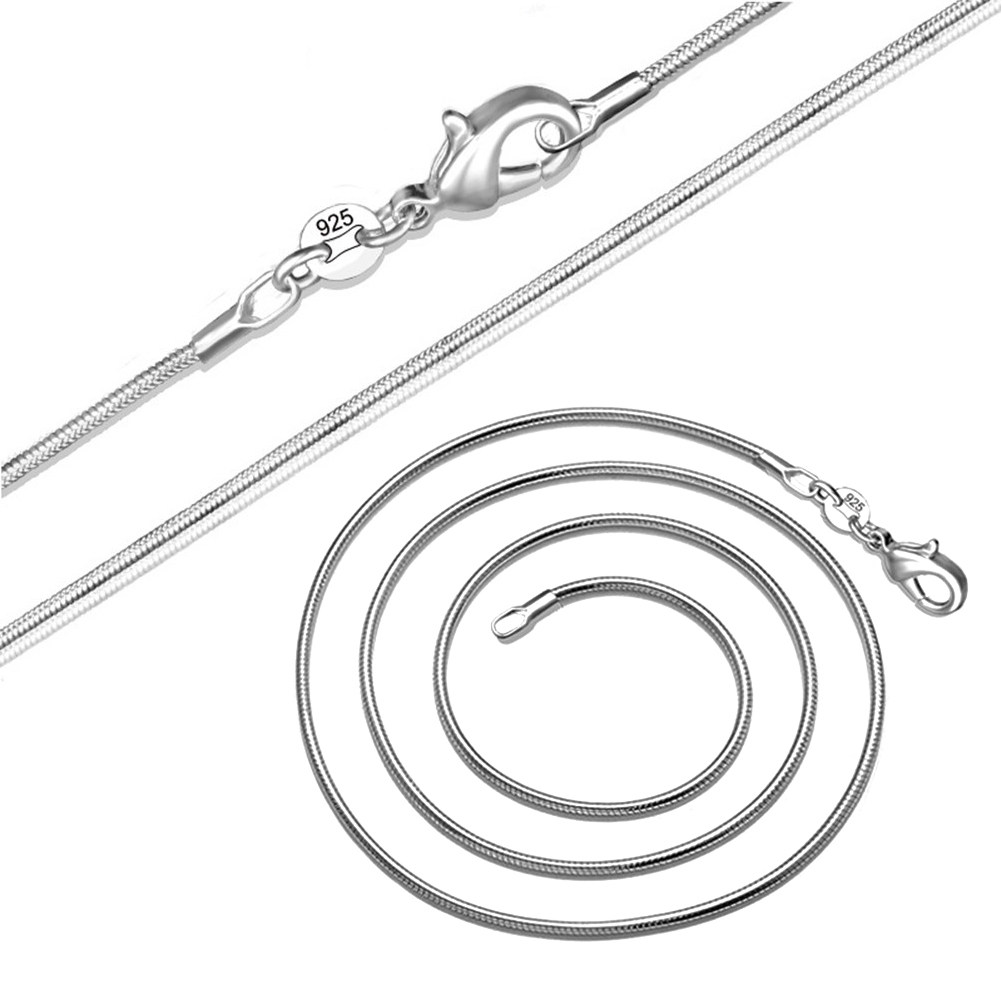 Men'S Fashion Necklaces - Colar de Cadeia em Prata com