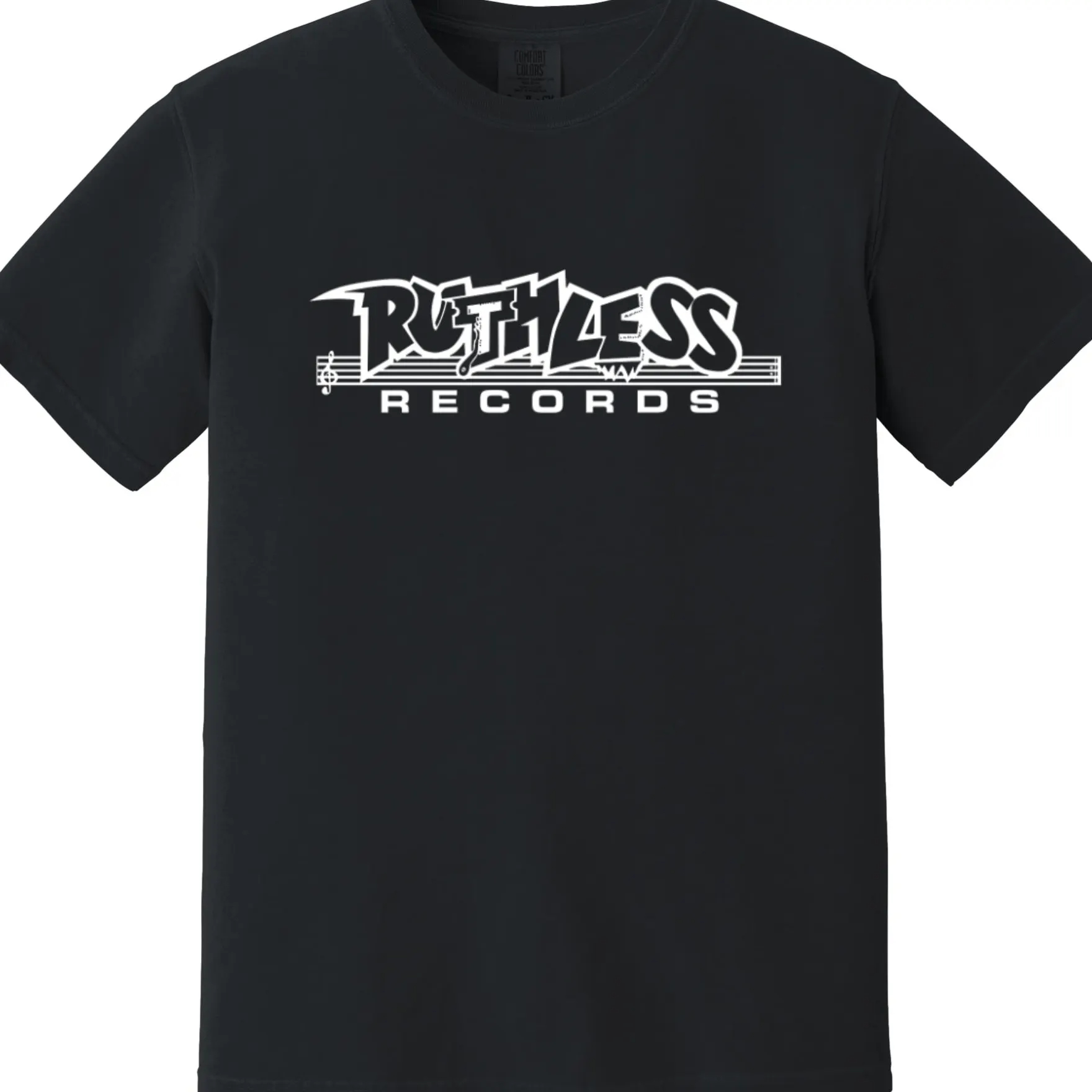 Men'S Fashion From The 80S - Camiseta Ruthless Records Heavyweight - Camiseta
