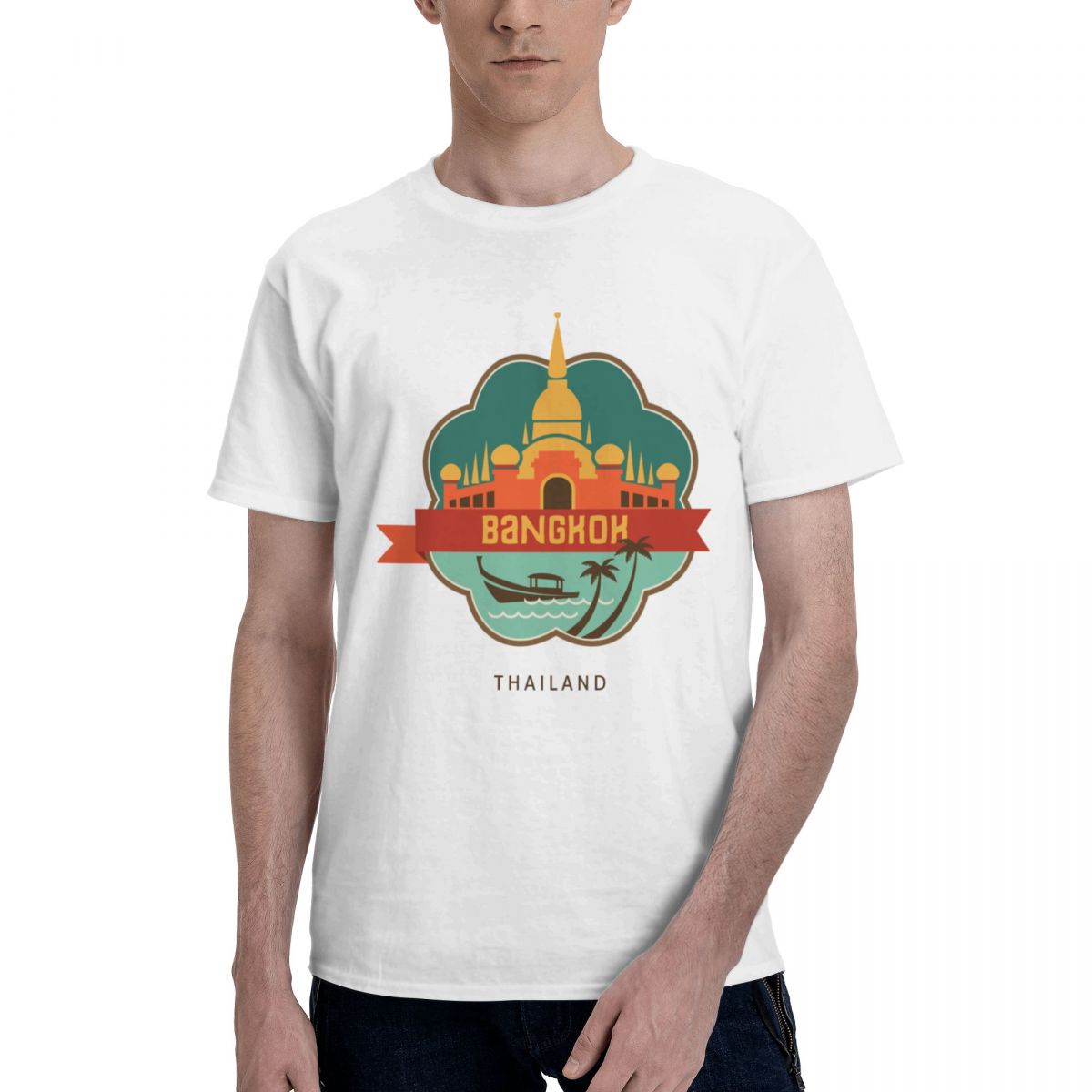 Mens Fashion Bangkok - THALILAND BANGKOK-Unisex Travel City Souvenir T-Shirt