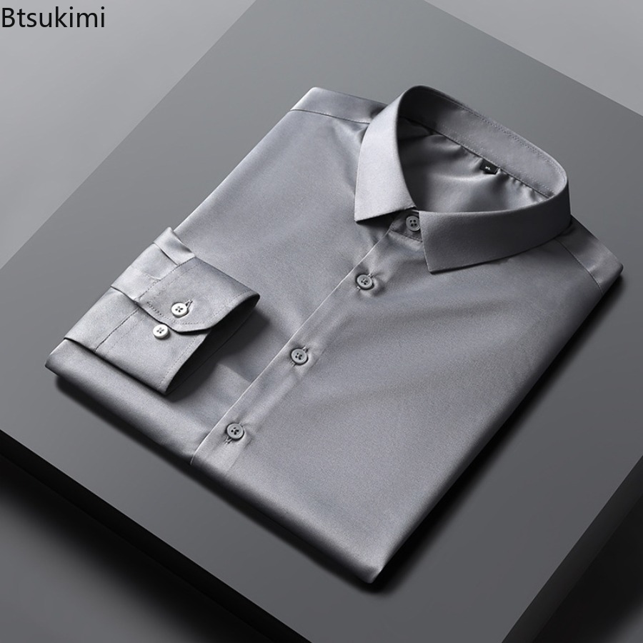 Dress Shirt Non-Iron - Novas Camisas Masculinas 2026 Antirrugas Sem