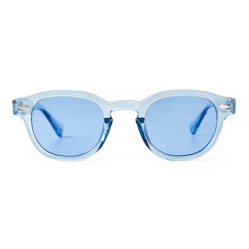 Óculos de Sol Transparentes Az - Men'S Fashion Round Glasses avaliação e preço