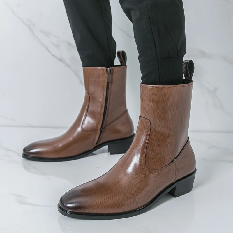 Clássico confortável botas de  - Chelsea Boots Men avaliação e preço