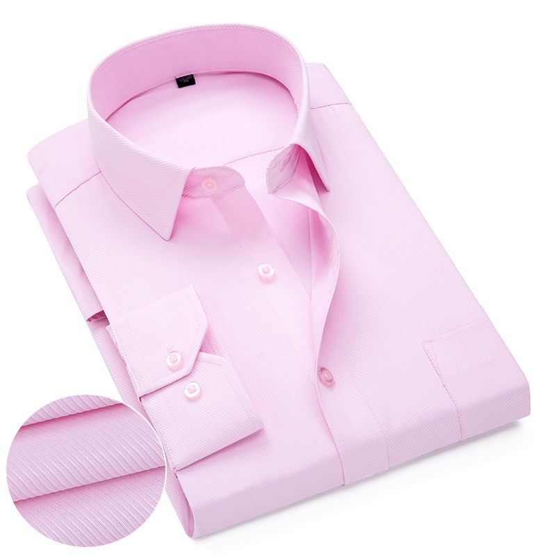 Rosa branco azul sarja camisa  - Dress Shirt Non-Iron avaliação e preço
