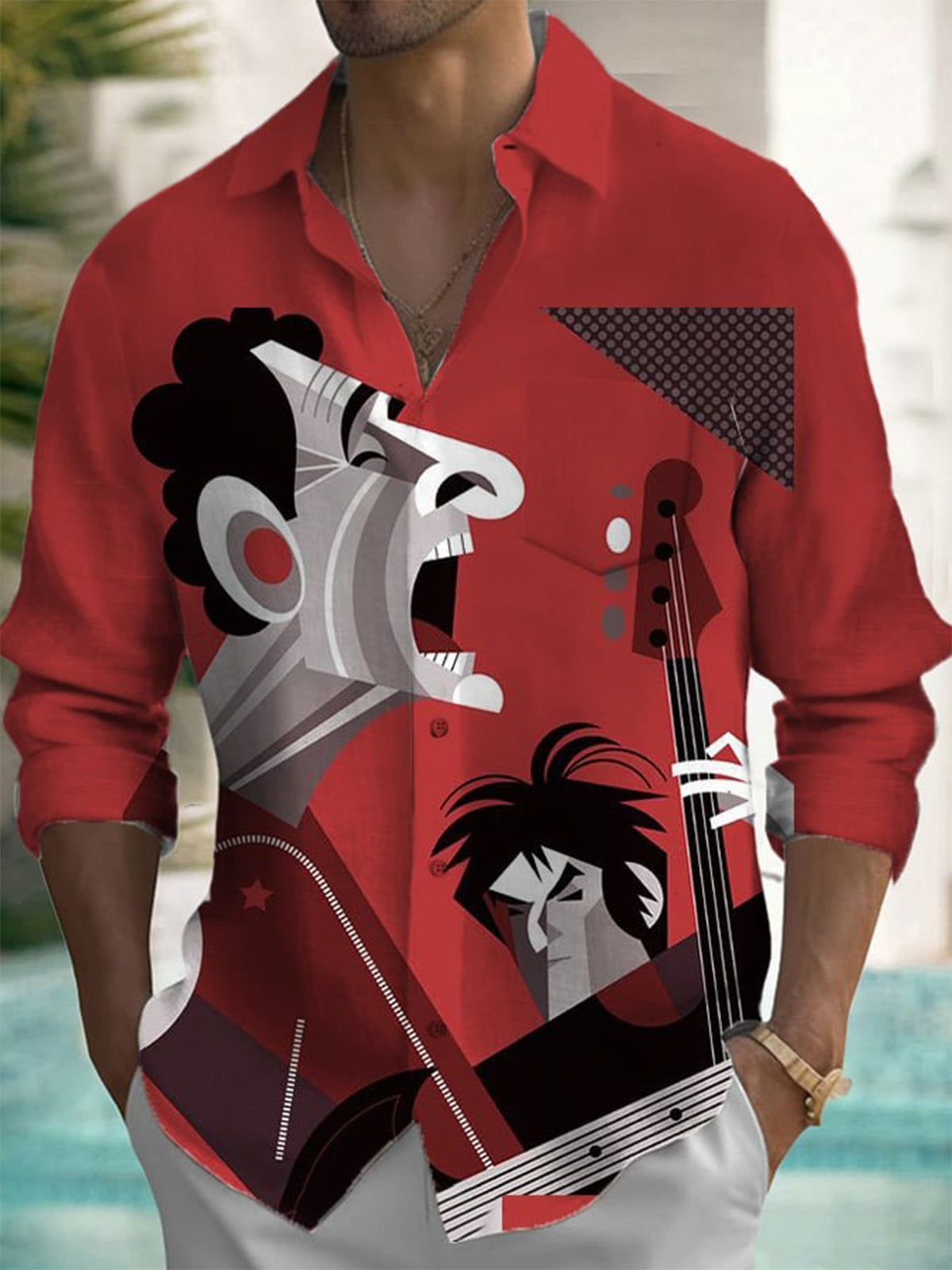 Camisa Casual Masculina com Bo - Men'S Fashion For Summer avaliação e preço