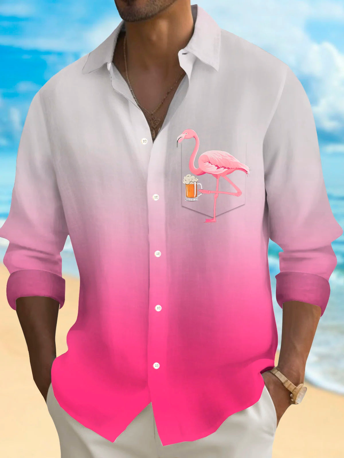 Camisa Casual Masculina com Bo - Men'S Fashion For Summer avaliação e preço