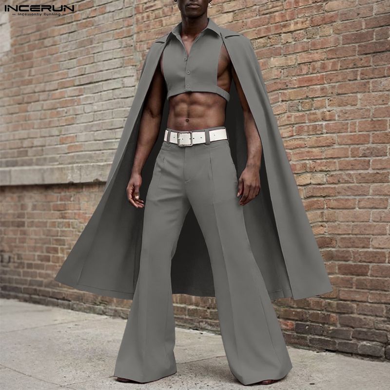 Conjuntos Masculinos INCERUN:  - Mens Fashion Streetwear avaliação e preço