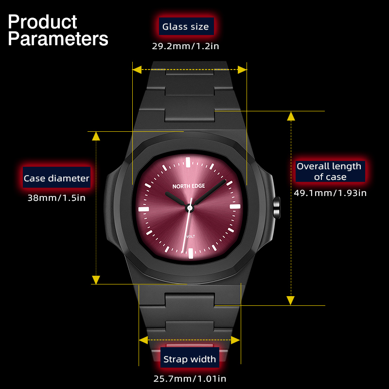 North edge relógio para homem  - Fashion Mens Watches avaliação e preço