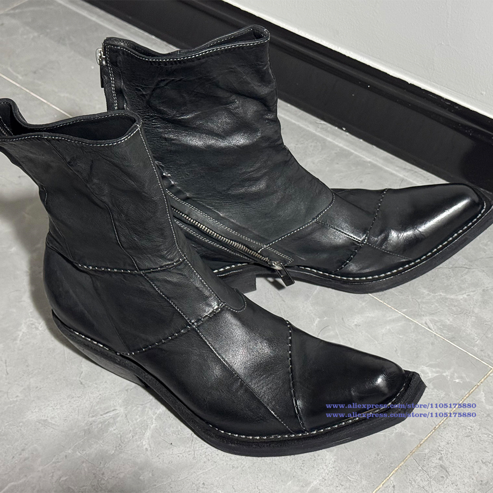 Botas masculinas de couro pret - Chelsea Boots Men avaliação e preço