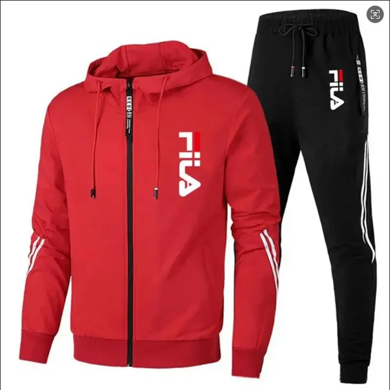 Conjunto Masculino de Jaqueta  - Mens Fashion Zip Up avaliação e preço