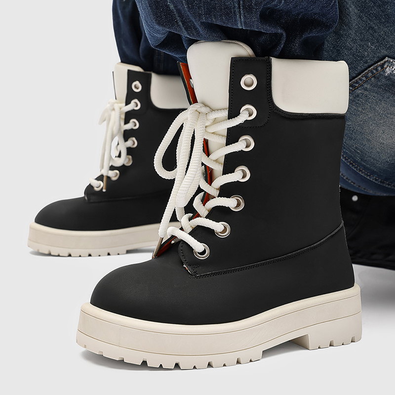 Tênis de Cano Alto com Sola Gr - Mens Fashion Autumn 2025 avaliação e preço