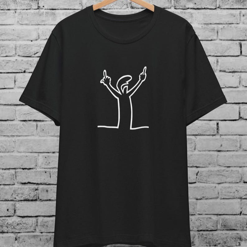 Camiseta unissex Angry La Line - Men'S Fashion From The 80S avaliação e preço