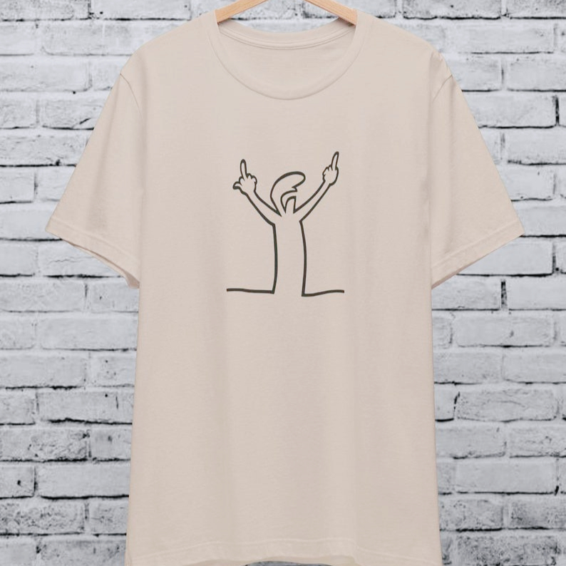 Camiseta unissex Angry La Line - Men'S Fashion From The 80S avaliação e preço