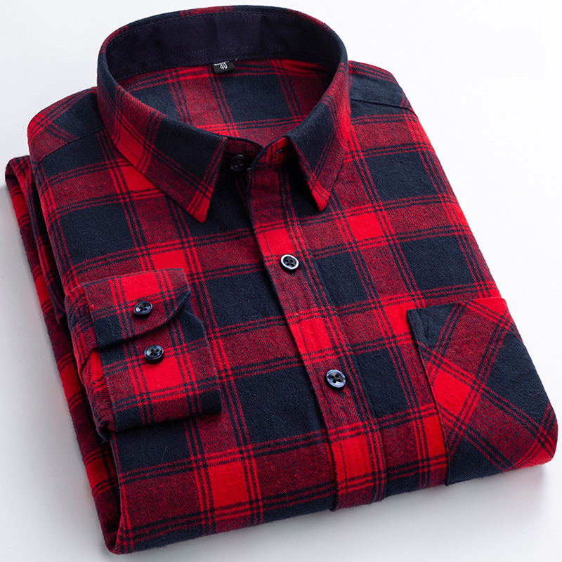 Nova camisa de flanela xadrez  - Dress Shirt Non-Iron avaliação e preço