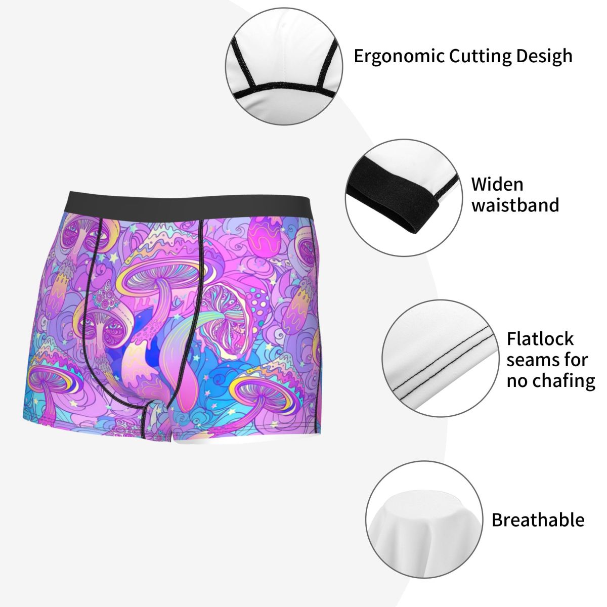 Cuecas boxer masculinas com es - Men'S Fashion Underwear avaliação e preço