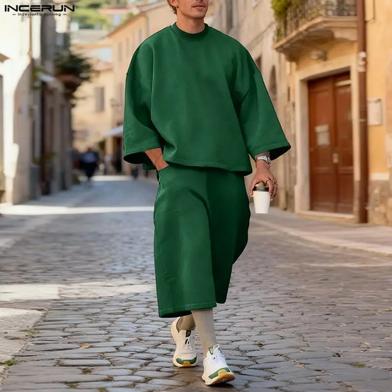 Conjuntos Masculinos INCERUN e - Mens Fashion Streetwear avaliação e preço