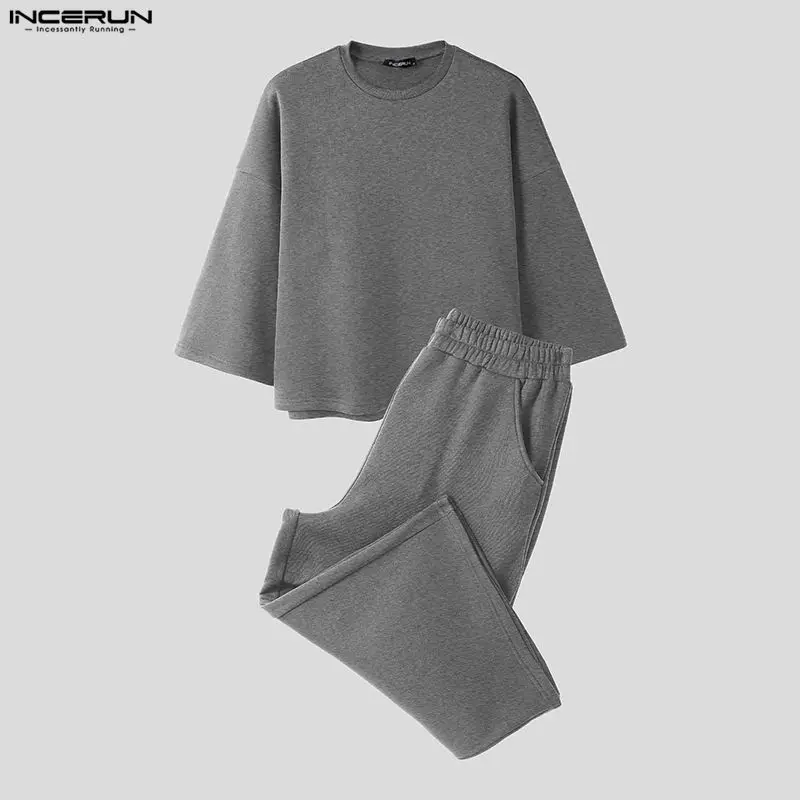 Conjuntos Masculinos INCERUN e - Mens Fashion Streetwear avaliação e preço