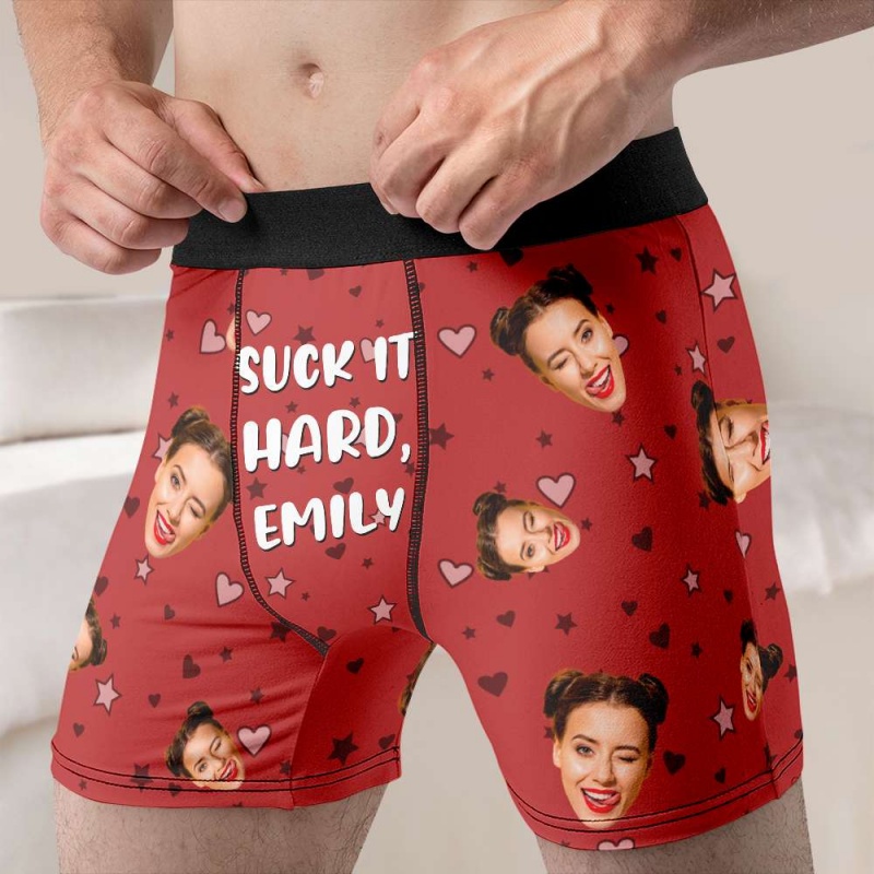 Cuecas boxer masculinas com fo - Men'S Fashion Underwear avaliação e preço