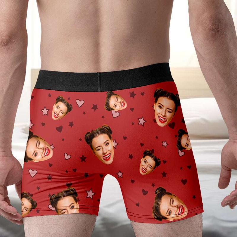 Cuecas boxer masculinas com fo - Men'S Fashion Underwear avaliação e preço