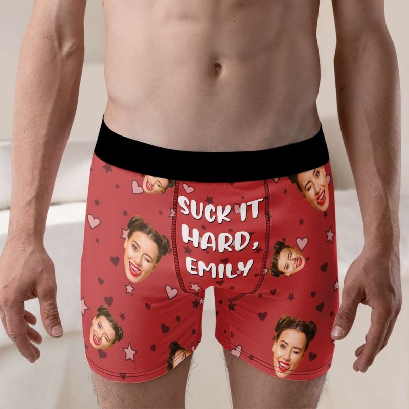 Cuecas boxer masculinas com fo - Men'S Fashion Underwear avaliação e preço