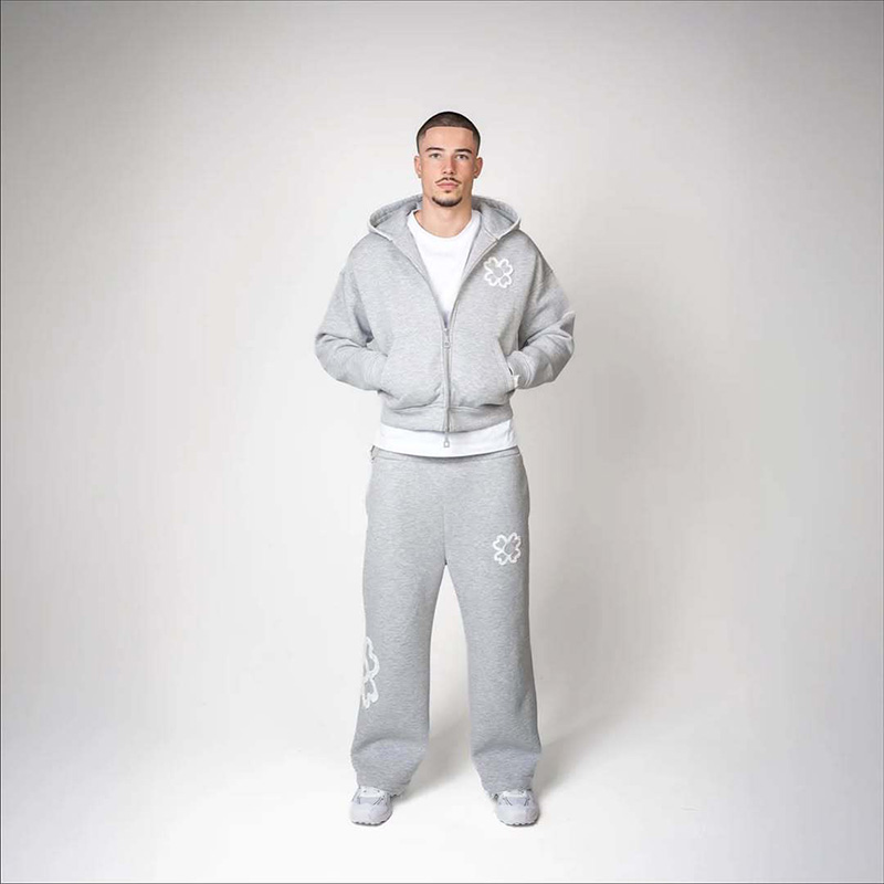 Conjunto de Moletom com Capuz  - Mens Fashion Zip Up avaliação e preço