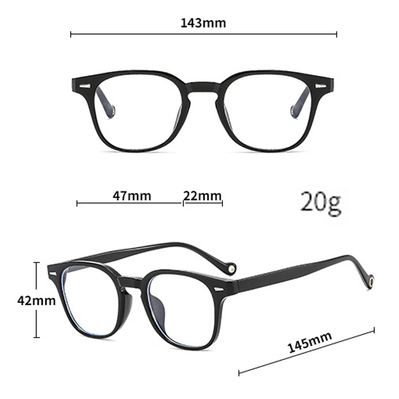 1 peça de armação redonda e si - Men'S Fashion Round Glasses avaliação e preço
