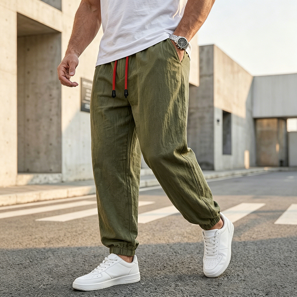 Calças Harem Casuais Masculina - Men Fashion King avaliação e preço