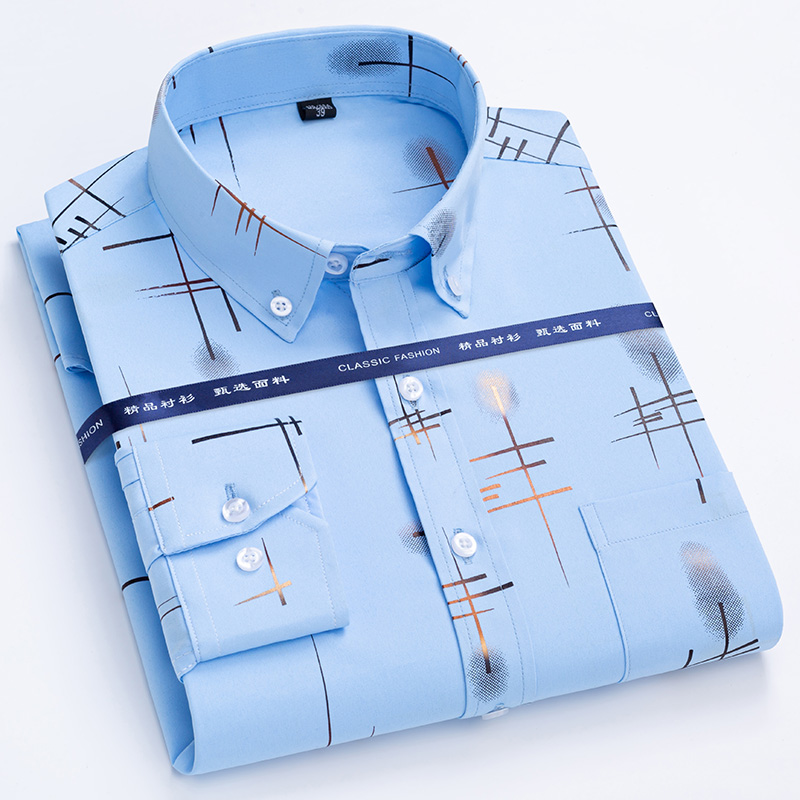 Camisa xadrez de manga longa m - Dress Shirt Non-Iron avaliação e preço